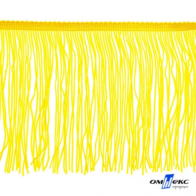 Бахрома для одежды (вискоза), шир.15 см, (упак.10 ярд), цв. 34 - жёлтый - купить в Пскове. Цена: 617.40 руб.