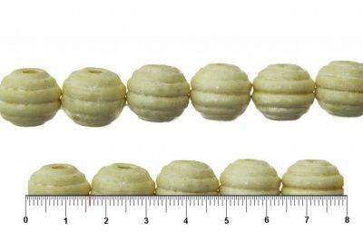 0309-Бусины деревянные "ОмТекс", 16 мм, упак.50+/-3шт, цв.035-белый - купить в Пскове. Цена: 62.22 руб.