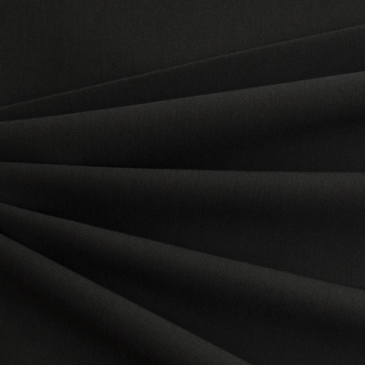 Костюмная ткань с вискозой "Меган", 210 гр/м2, шир.150см, цвет чёрный - купить в Пскове. Цена 382.42 руб.