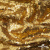Трикотажное полотно, Сетка с пайетками,188 гр/м2, шир.140 см, цв.-тем.золото (#51) - купить в Пскове. Цена 505.15 руб.