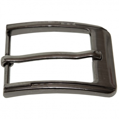 Пряжка металлическая для мужского ремня SC035#6 (шир.ремня 40 мм), цв.-тем.никель - купить в Пскове. Цена: 43.93 руб.