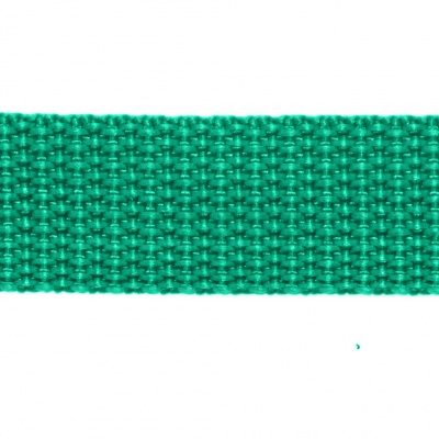 Стропа текстильная, шир. 25 мм (в нам. 50+/-1 ярд), цвет яр.зелёный - купить в Пскове. Цена: 397.52 руб.