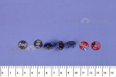 Кнопки магнитные МКМ-02, диам. 18 мм, чёрный никель - купить в Пскове. Цена: 14.49 руб.