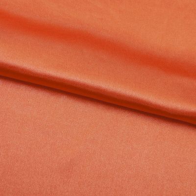 Поли креп-сатин 18-1445, 120 гр/м2, шир.150см, цвет оранжевый - купить в Пскове. Цена 157.15 руб.