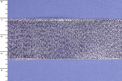 Лента парча MR-25, 25мм (33 м)  серебро - купить в Пскове. Цена: 403.62 руб.
