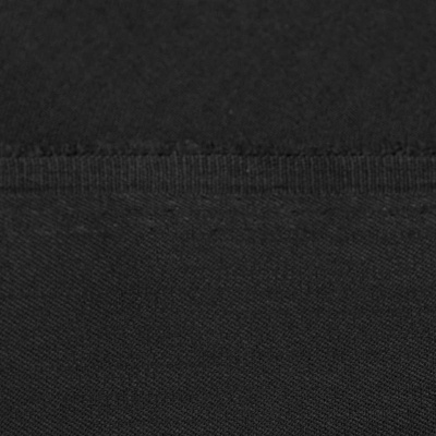Костюмная ткань с вискозой "Рошель", 250 гр/м2, шир.150см, цвет чёрный - купить в Пскове. Цена 438.12 руб.