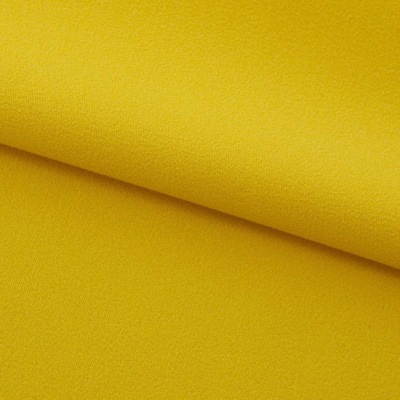 Креп стрейч Амузен 14-0756, 85 гр/м2, шир.150см, цвет жёлтый - купить в Пскове. Цена 194.07 руб.