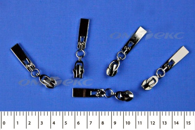 Слайдер декоративный, металлический №1/спираль Т7/никель - купить в Пскове. Цена: 6.29 руб.