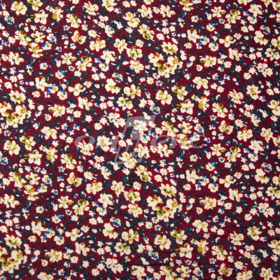 Плательная ткань "Софи" 5.1, 75 гр/м2, шир.150 см, принт растительный - купить в Пскове. Цена 243.96 руб.