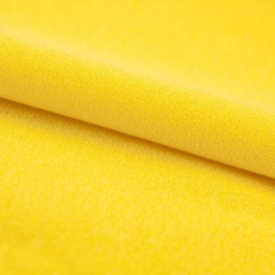 Креп стрейч Амузен 12-0752, 85 гр/м2, шир.150см, цвет жёлтый - купить в Пскове. Цена 194.07 руб.