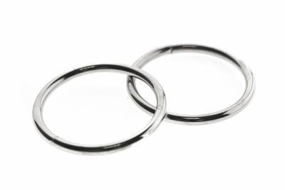 Кольцо металлическое №40 мм, цв.-никель - купить в Пскове. Цена: 4.45 руб.