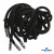 Шнурки #107-05, круглые 130 см, декор.наконечник, цв.чёрный - купить в Пскове. Цена: 22.56 руб.