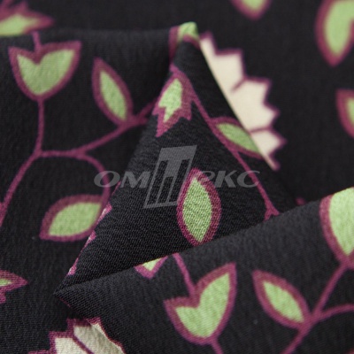 Плательная ткань "Фламенко" 10.1, 80 гр/м2, шир.150 см, принт растительный - купить в Пскове. Цена 241.49 руб.