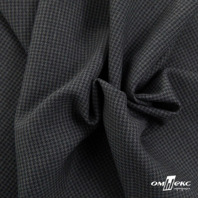 Ткань костюмная Пье-де-пуль 24013, 210 гр/м2, шир.150см, цвет т.серый - купить в Пскове. Цена 334.18 руб.