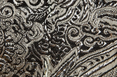 Ткань костюмная жаккард №11, 140 гр/м2, шир.150см, цвет тем.серебро - купить в Пскове. Цена 383.29 руб.