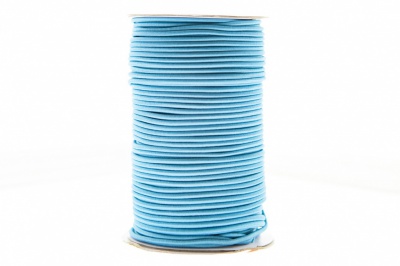 0370-1301-Шнур эластичный 3 мм, (уп.100+/-1м), цв.168 - голубой - купить в Пскове. Цена: 459.62 руб.