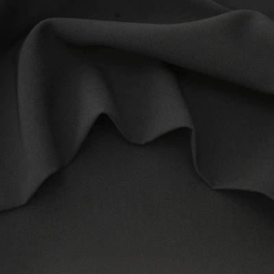 Костюмная ткань "Элис", 220 гр/м2, шир.150 см, цвет чёрный - купить в Пскове. Цена 308 руб.
