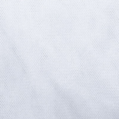Трикотажное полотно Тюль Кристалл, 100% полиэфир, 16-01/белый, 15гр/м2, шир.160см. - купить в Пскове. Цена 129.70 руб.