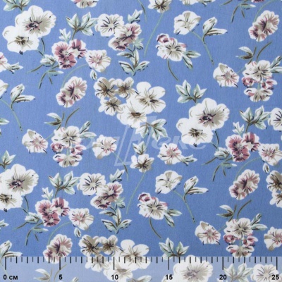 Плательная ткань "Фламенко" 12.1, 80 гр/м2, шир.150 см, принт растительный - купить в Пскове. Цена 243.96 руб.