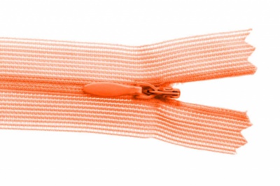 Молния потайная Т3 849, 50 см, капрон, цвет оранжевый - купить в Пскове. Цена: 8.87 руб.
