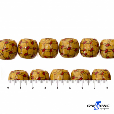 0189-Бусины деревянные "ОмТекс", 17 мм, упак.50+/-3шт - купить в Пскове. Цена: 83.66 руб.