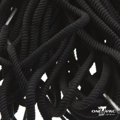 Шнурки #106-09, круглые 130 см, цв.чёрный - купить в Пскове. Цена: 21.92 руб.