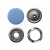 Кнопка рубашечная (закрытая) 9,5мм - эмаль, цв.182 - св.голубой - купить в Пскове. Цена: 5.74 руб.