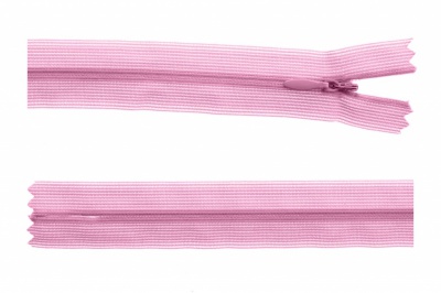 Молния потайная Т3 513, 60 см, капрон, цвет св.розовый - купить в Пскове. Цена: 10.13 руб.