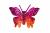 Бабочка декоративная пластиковая #10 - купить в Пскове. Цена: 7.09 руб.