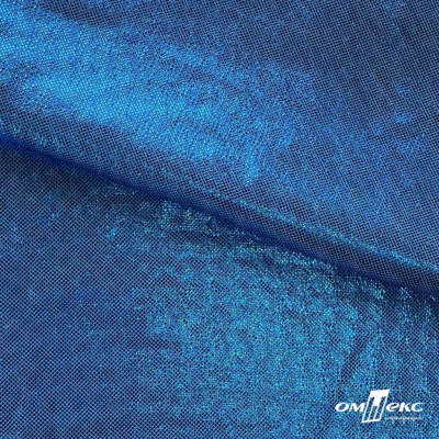 Трикотажное полотно голограмма, шир.140 см, #602 -голубой/голубой - купить в Пскове. Цена 385.88 руб.