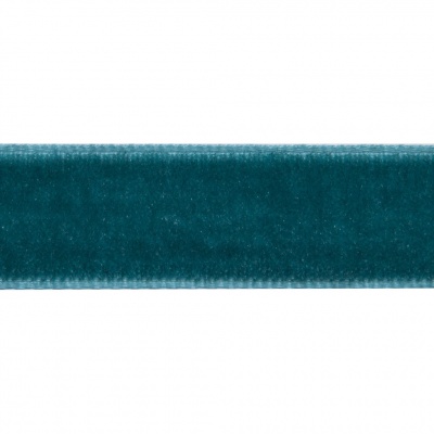 Лента бархатная нейлон, шир.12 мм, (упак. 45,7м), цв.65-изумруд - купить в Пскове. Цена: 392 руб.