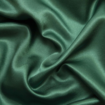 Поли креп-сатин 19-5420, 125 (+/-5) гр/м2, шир.150см, цвет зелёный - купить в Пскове. Цена 155.57 руб.