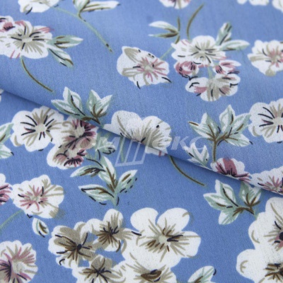 Плательная ткань "Фламенко" 12.1, 80 гр/м2, шир.150 см, принт растительный - купить в Пскове. Цена 243.96 руб.