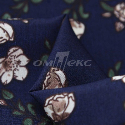 Плательная ткань "Фламенко" 3.2, 80 гр/м2, шир.150 см, принт растительный - купить в Пскове. Цена 239.03 руб.